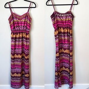 Loft Ikat‎ Print Maxi Dress size xs